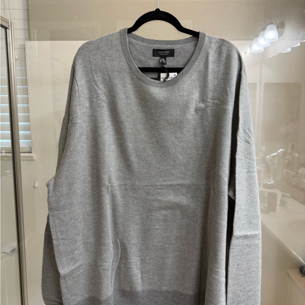Nordstrom Men's Crewneck Sweater in Light Gray